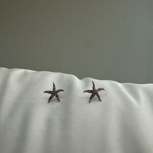 Sterling Silver Starfish Stud Earrings